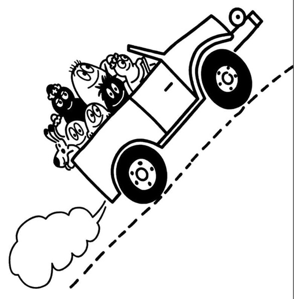 Barbapapa Ailesi Boyama Sayfası