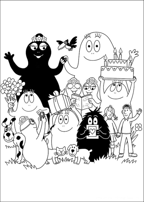 Barbapapa Boyama Sayfaları