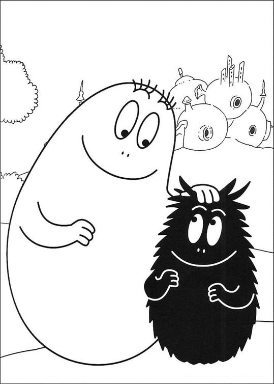 Barbapapa ve Barbouille Boyama Sayfası