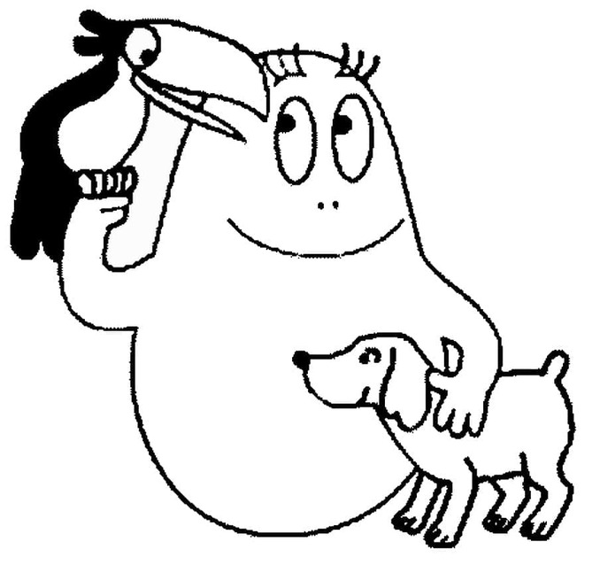 Barbapapa'dan Barbidou Boyama Sayfası