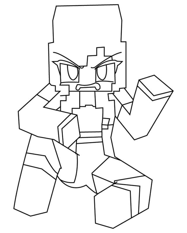 Basit Aphmau Boyama Sayfası