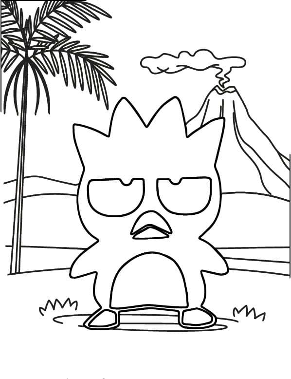 Basit Badtz-Maru Boyama Sayfası