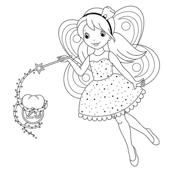 Basit Diş Perisi Çizim Boyama Sayfası