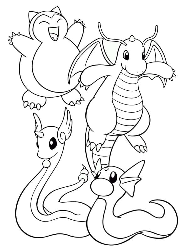 Basit Dragonite Boyama Sayfası