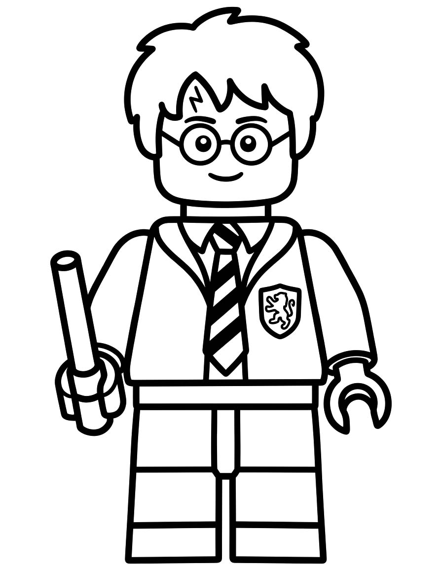 Basit Lego Harry Potter Boyama Sayfası