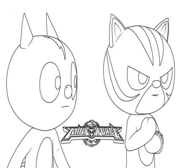 Basit Miniforce Boyama Sayfası