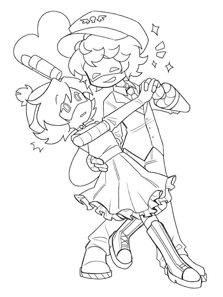 Basit Murder Drones Çizim Boyama Sayfası