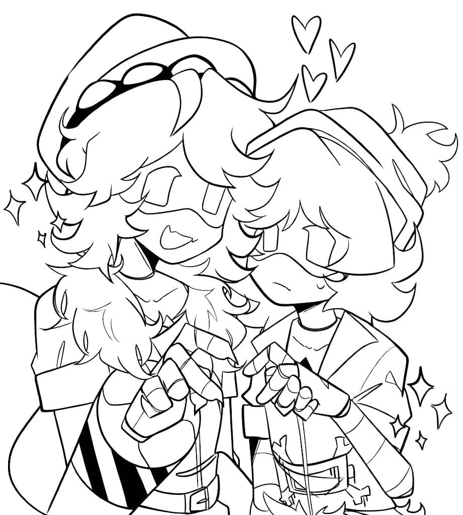 Basit Murder Drones Boyama Sayfası