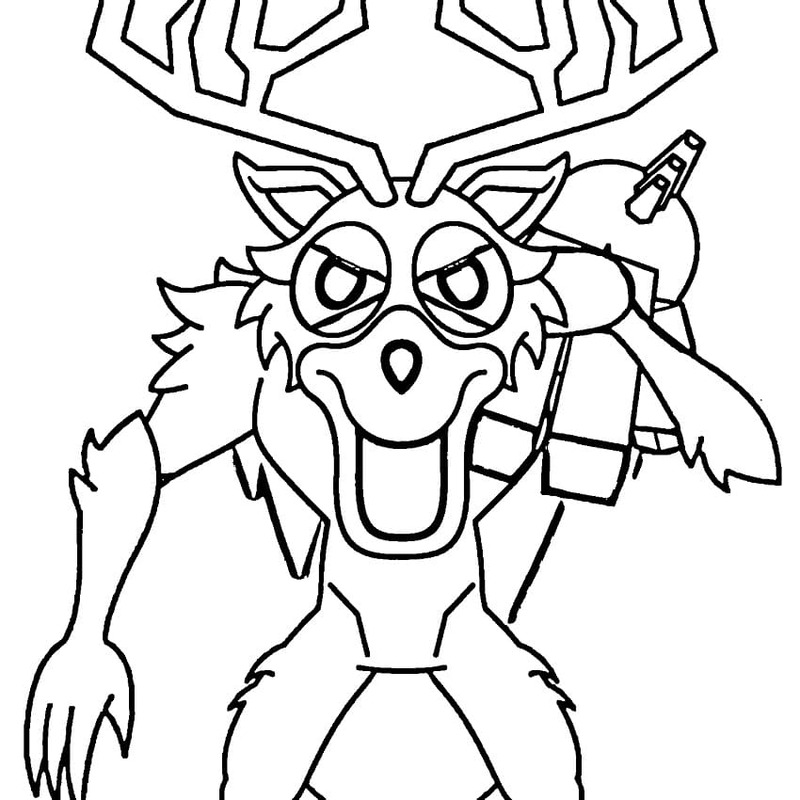 Basit Ormanda 99 gece Çizim Boyama Sayfası