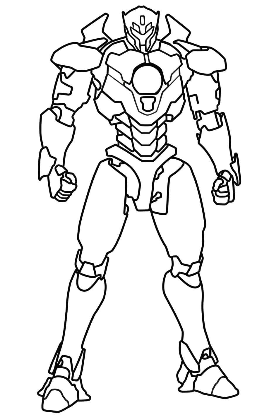 Basit Pasifik Savaşı resim Boyama Sayfası