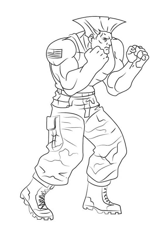 Basit Street Fighter Boyama Sayfası