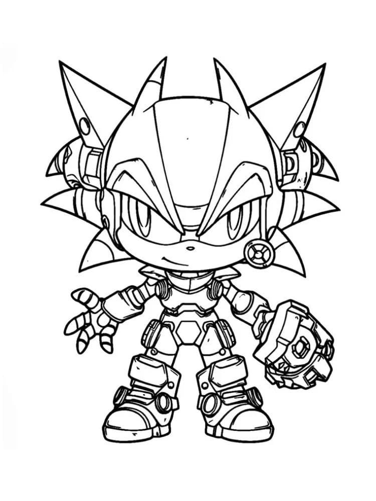 Baskısını Metal Sonic Boyama Sayfası