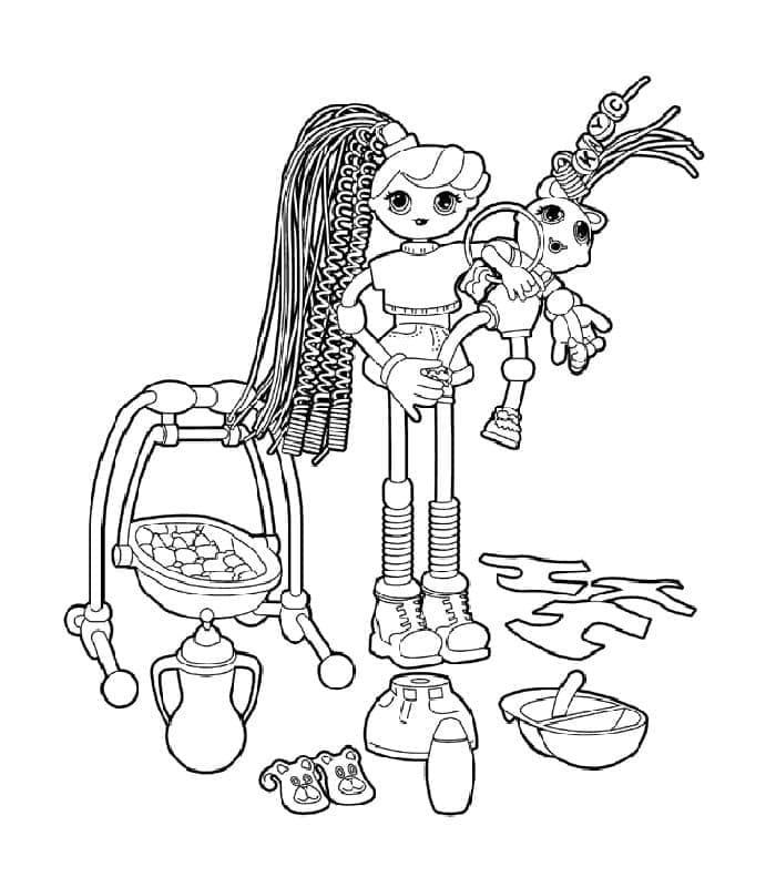 Betty Spaghetty Bebeği Boyama Sayfası