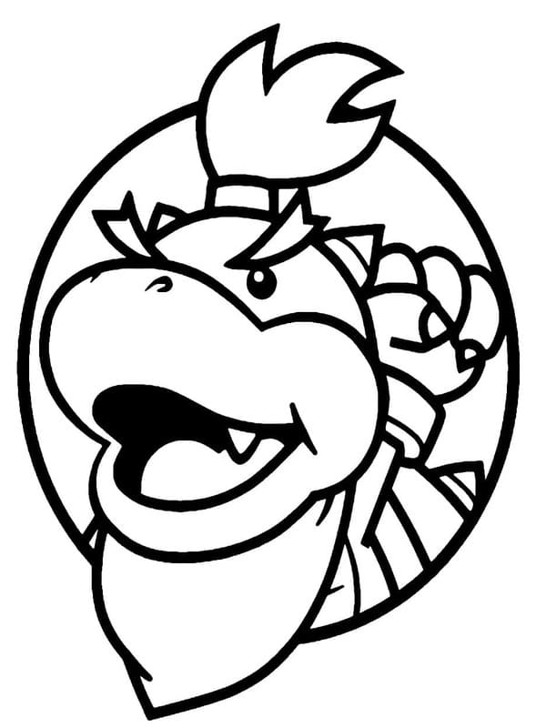 Bowser Jr Çiz Boyama Sayfası