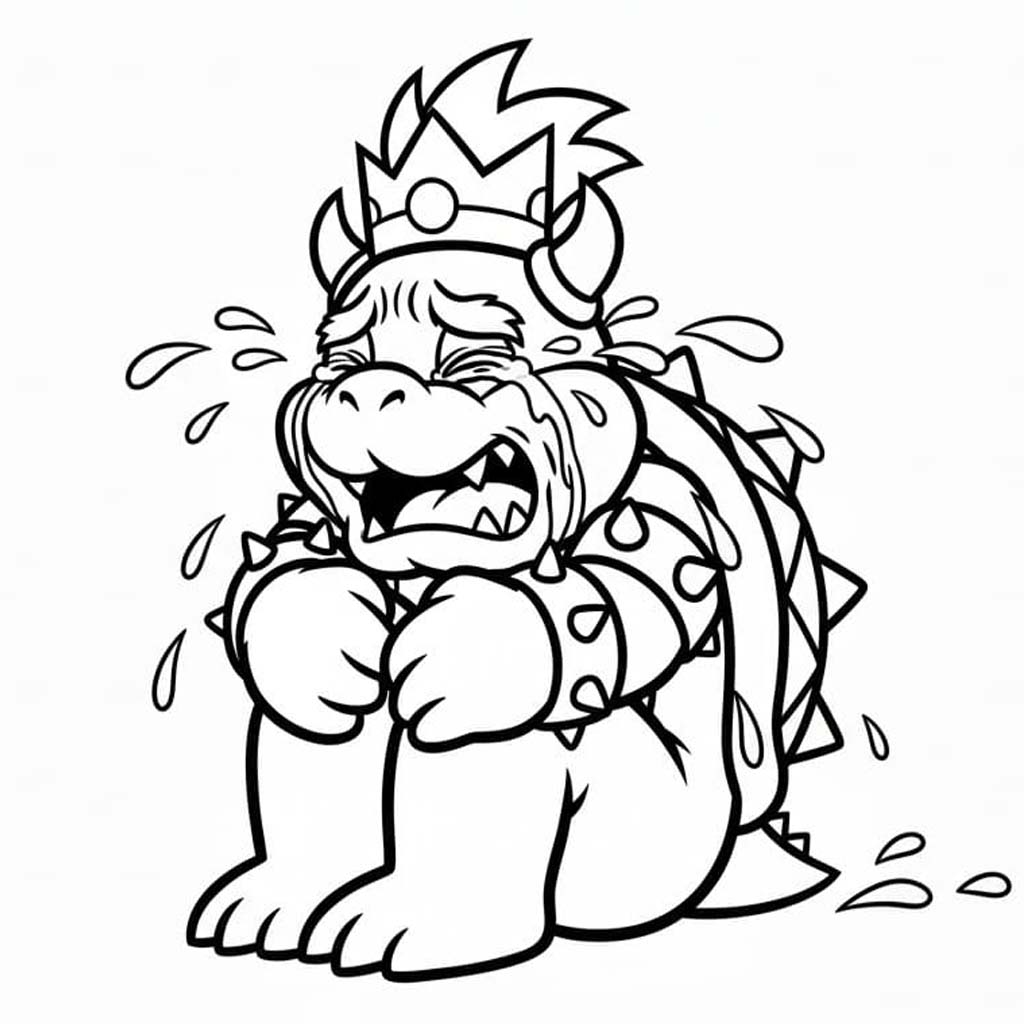 Bowser Jr Ücretsiz Yazdırılabilir Boyama Sayfası