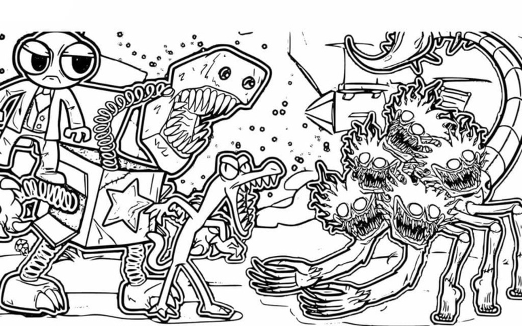 Boxy Boo'nun çizimi Boyama Sayfası