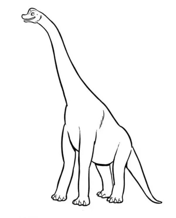 Brachiosaurus yazdırılabilir Boyama Sayfası