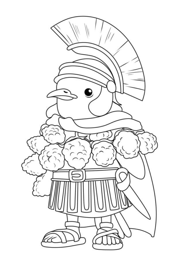 Brainrot Brri Brri Bicus Dicus Bombicus Çizmek Boyama Sayfası