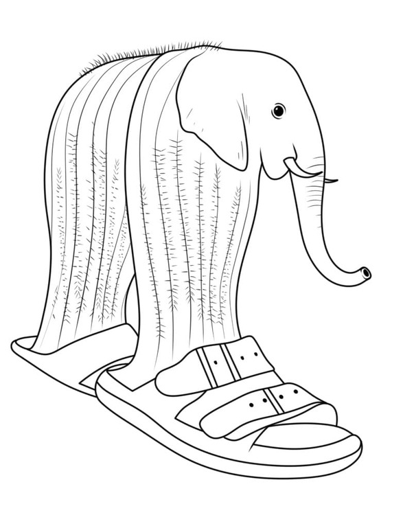 Brainrot Lirilì Larilà Çizmek Boyama Sayfası