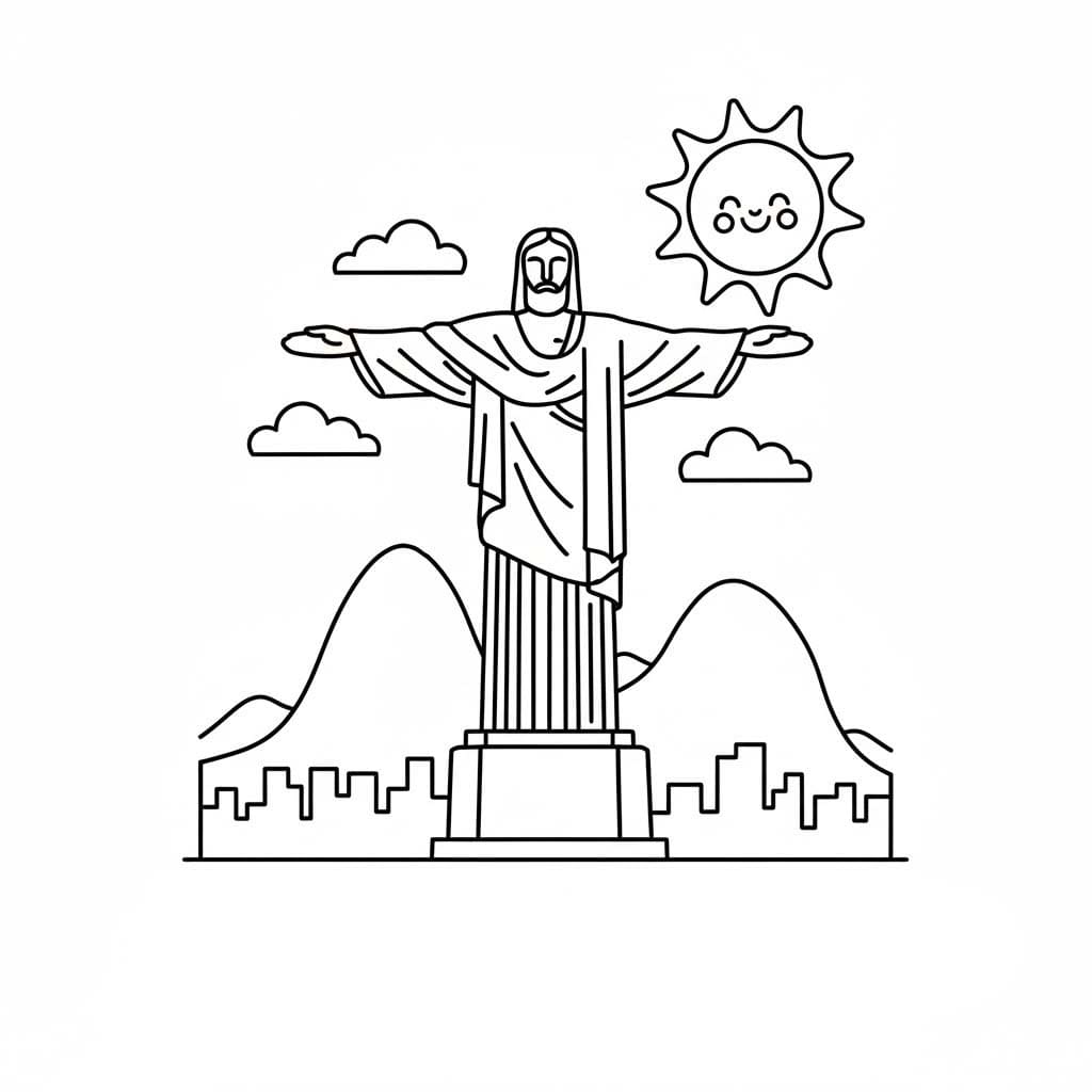 Brezilya Yazdırılabilir Boyama Sayfası