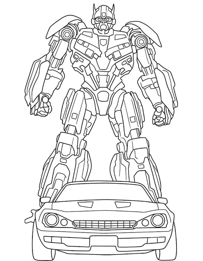 Bumblebee Kolay Boyama Sayfası