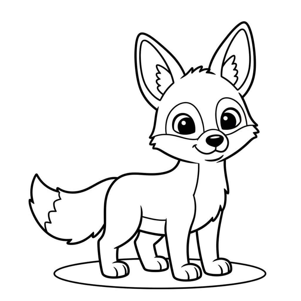 Çakal 4 Boyama Sayfası