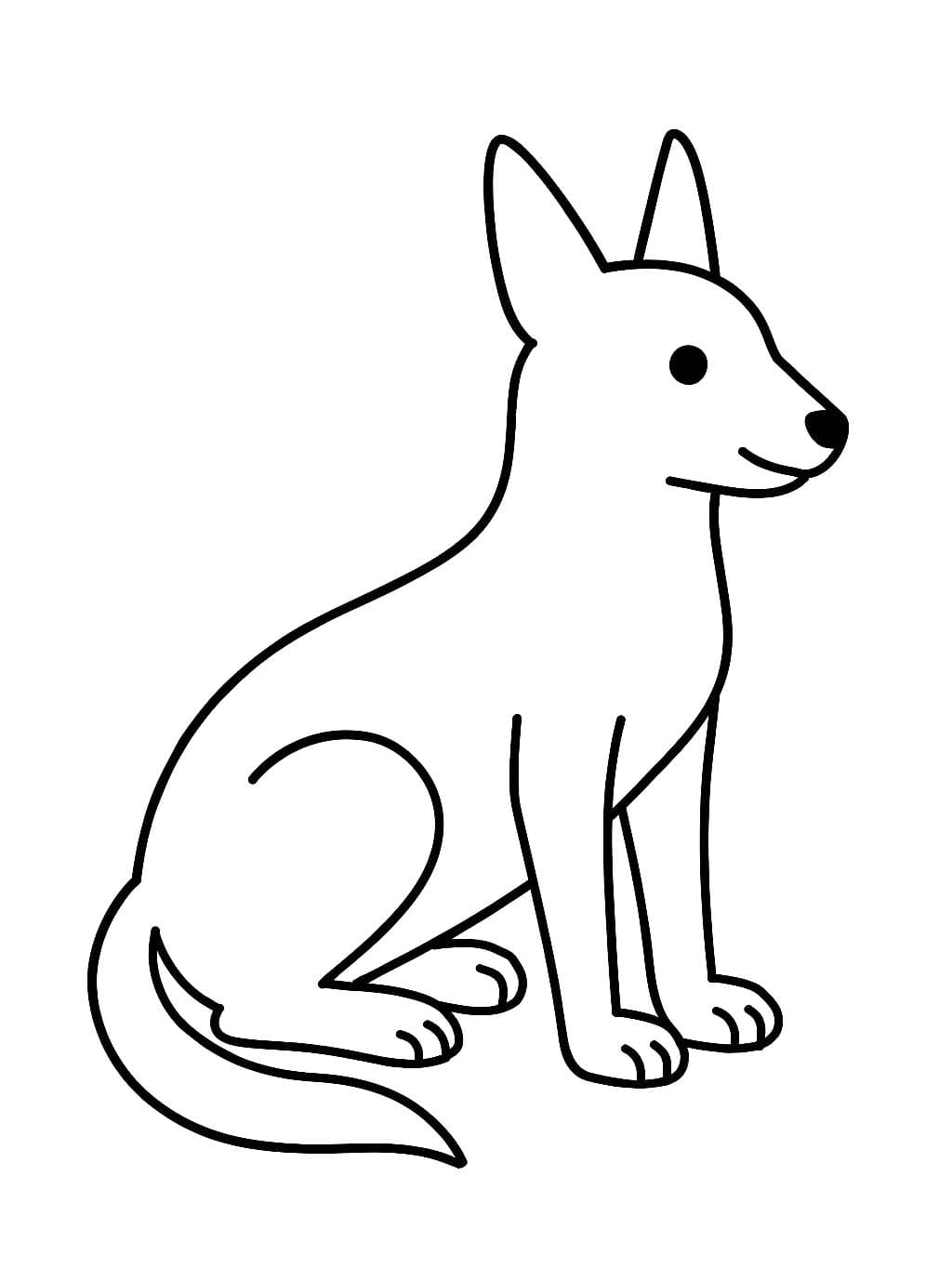 Çakal Ücretsiz Boyama Sayfası