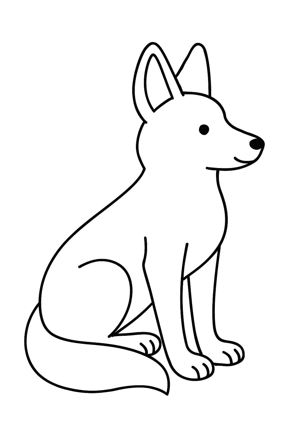 Çakal Boyama Sayfası