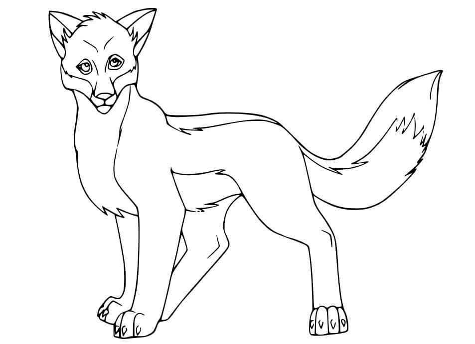 Çakal çocuklar için temel Boyama Sayfası