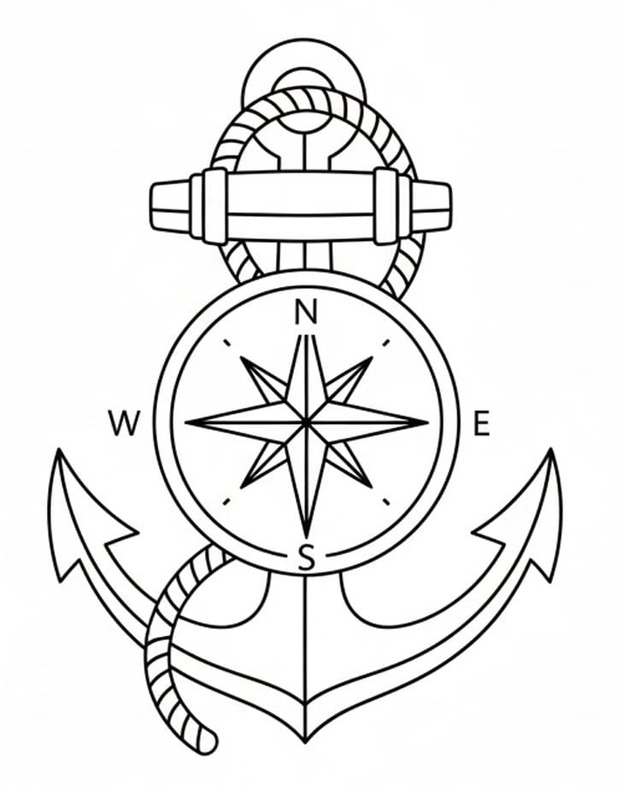 Çapa Görüntü Boyama Sayfası