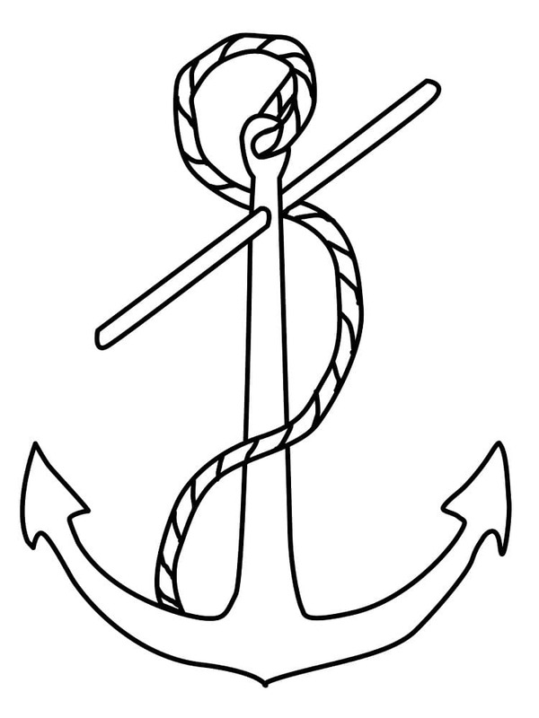 Çapa yazdırılabilir çiz Boyama Sayfası