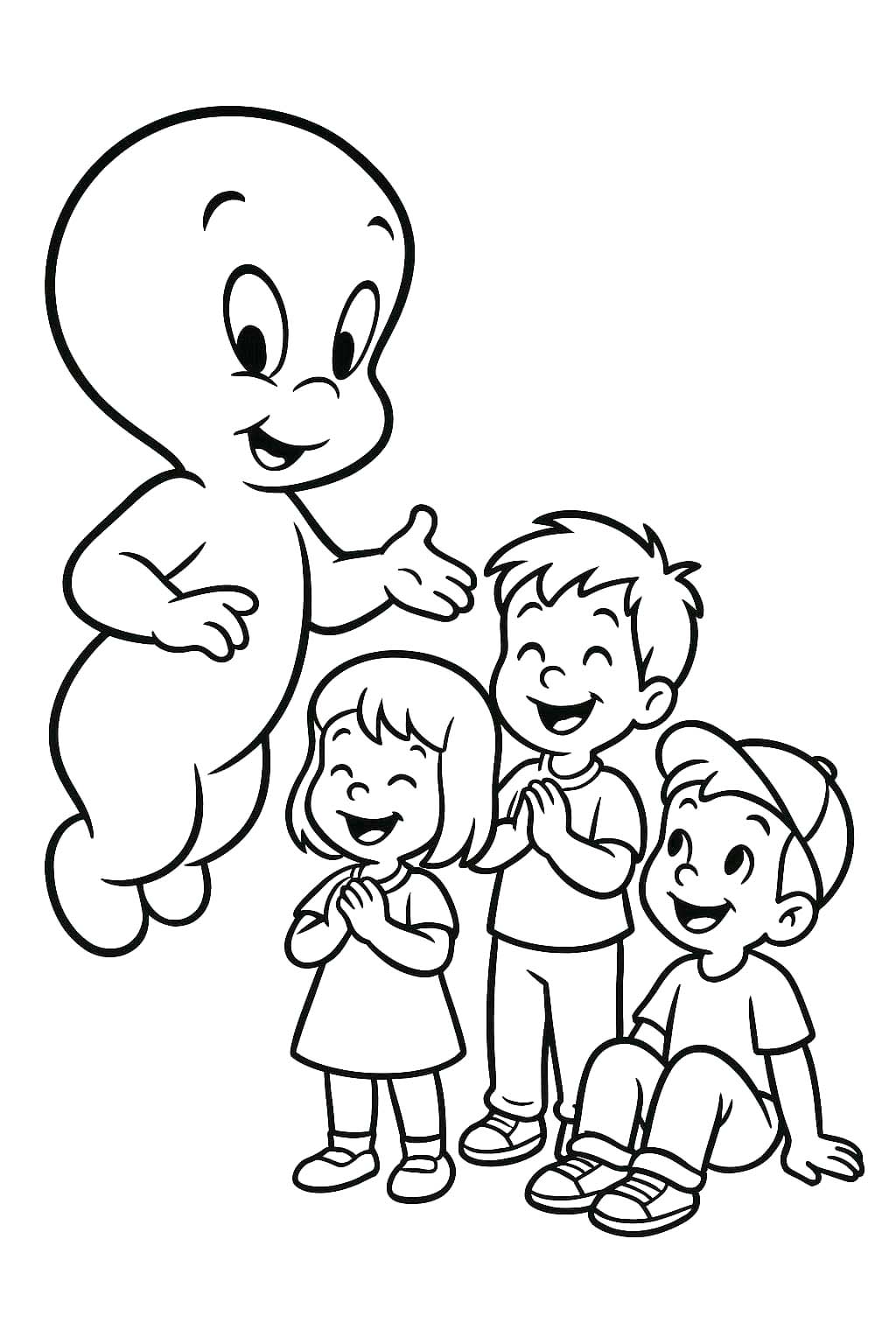 Casper Ücretsiz Yazdırılabilir Boyama Sayfası