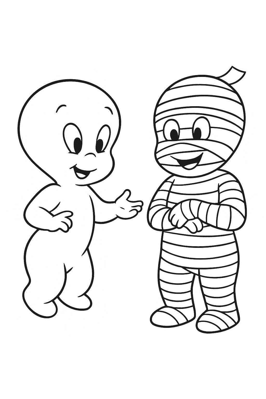 Casper Yazdırılabilir Boyama Sayfası