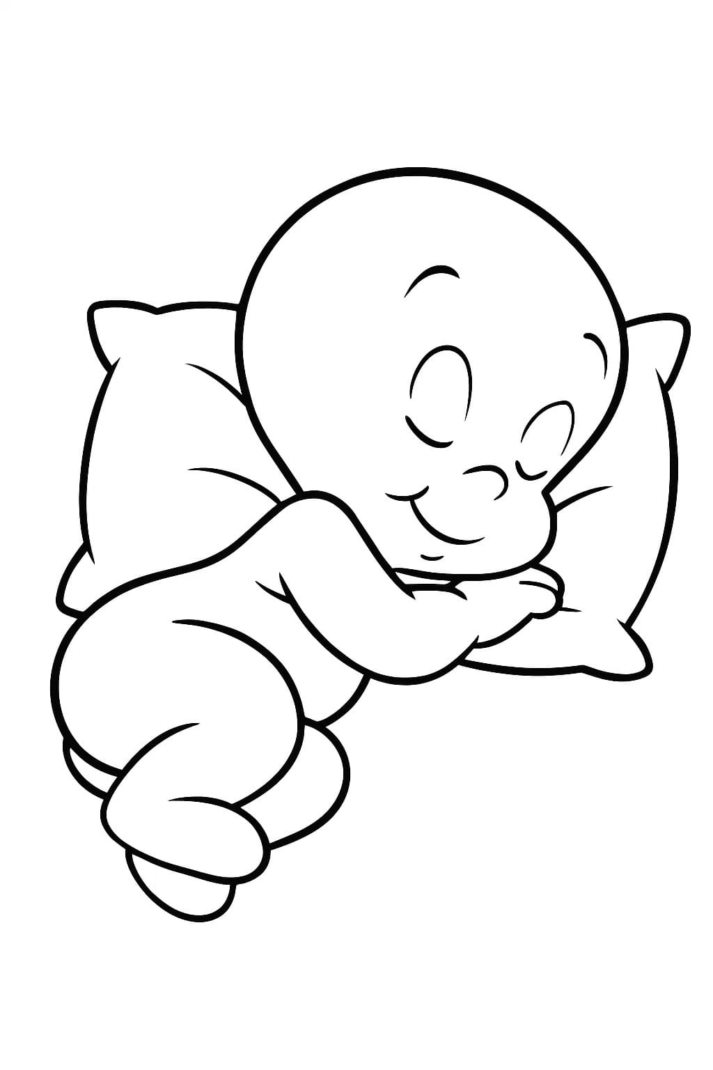 Casper çocuklar için Ücretsiz Yazdırılabilir Boyama Sayfası