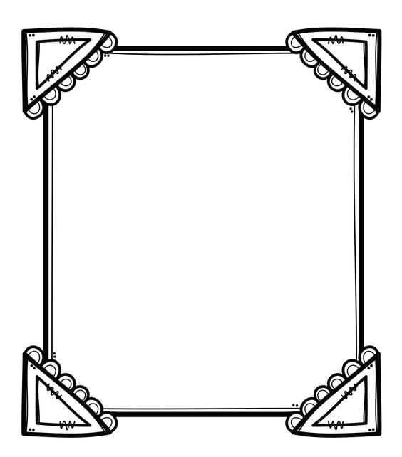 Çerçeve 7 Boyama Sayfası