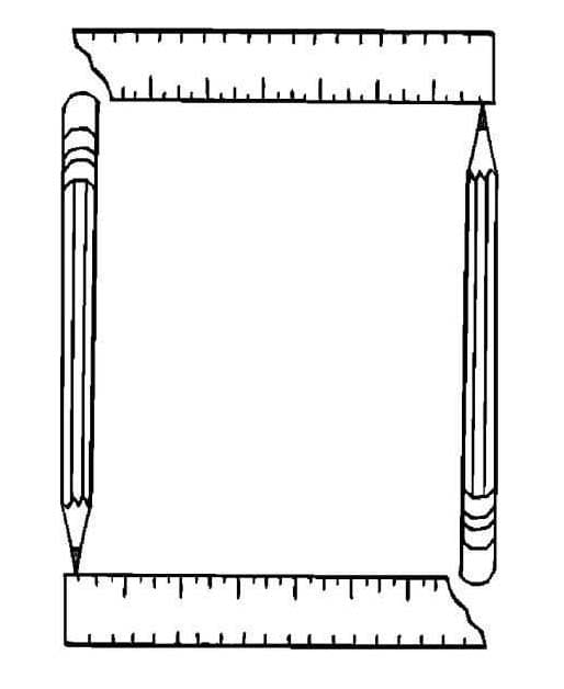 Çerçeve Basit Boyama Sayfası