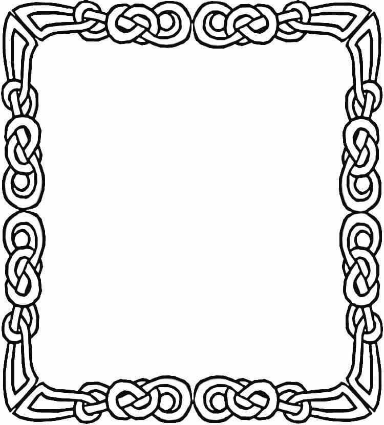 Çerçeve Çocuklar için ücretsiz Boyama Sayfası