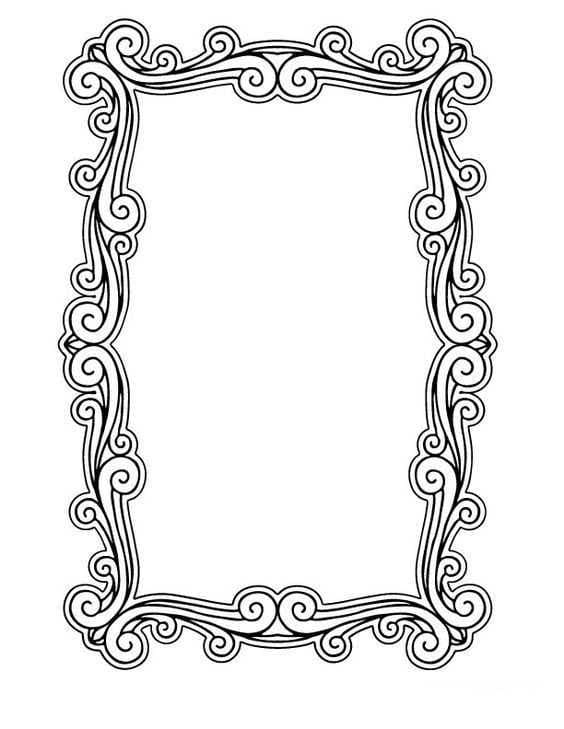 Çerçeve Güzel Boyama Sayfası