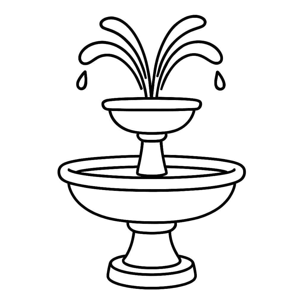 Çeşme 1 Boyama Sayfası