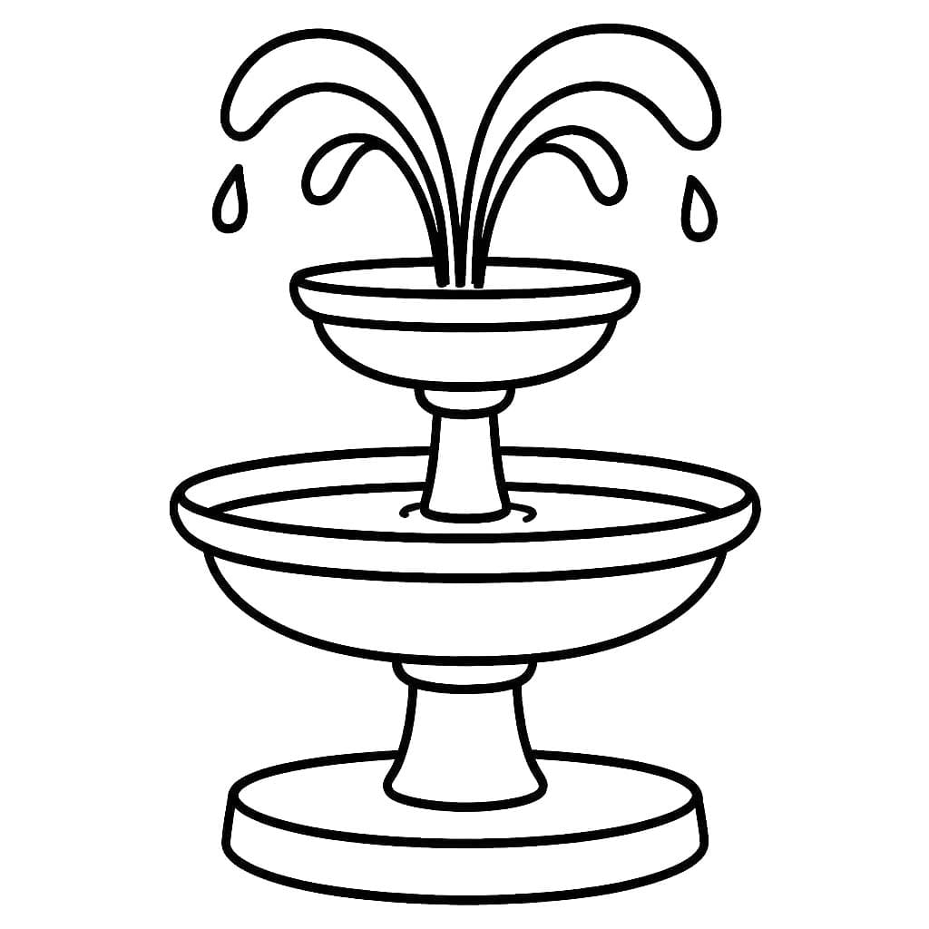 Çeşme 2 Boyama Sayfası