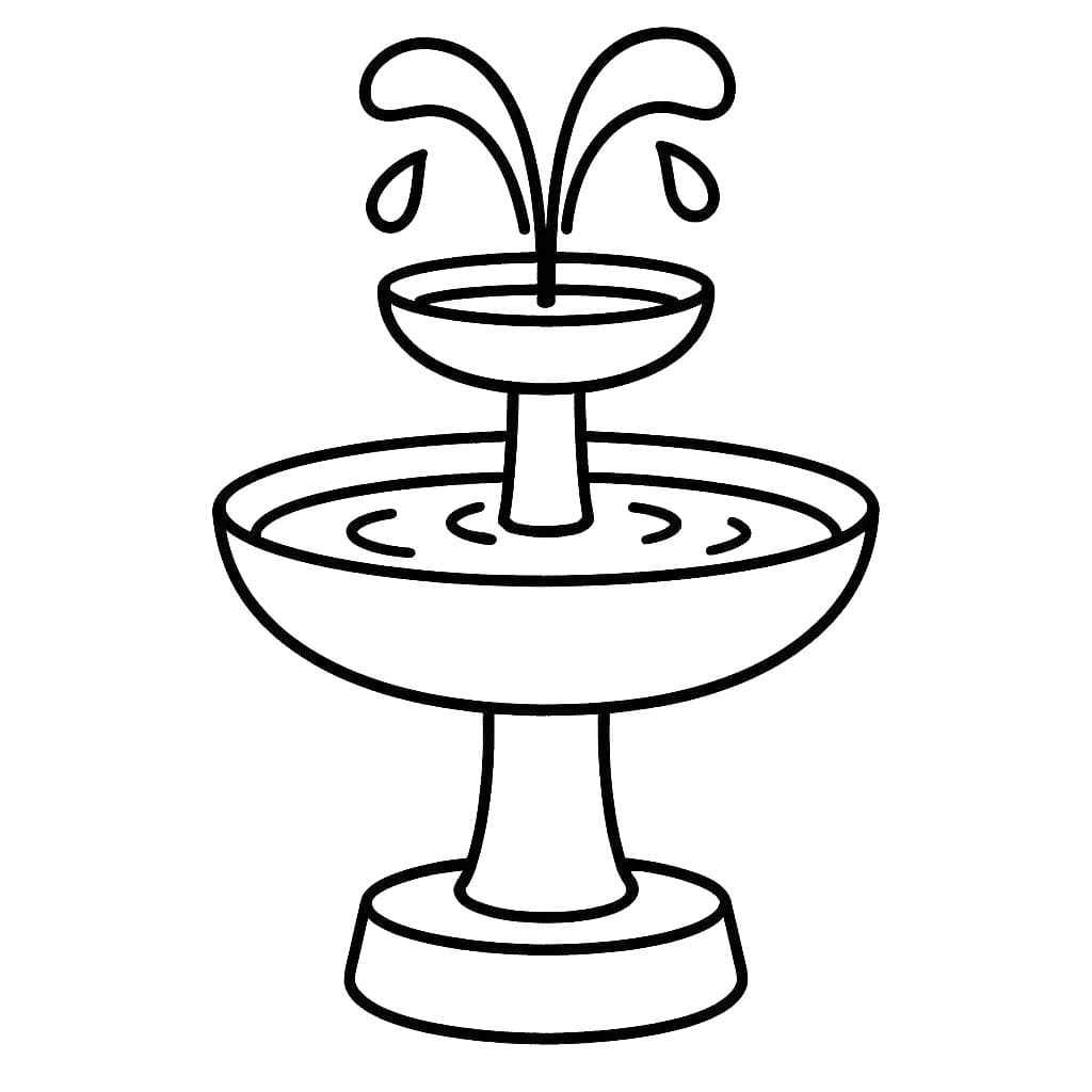 Çeşme 3 Boyama Sayfası