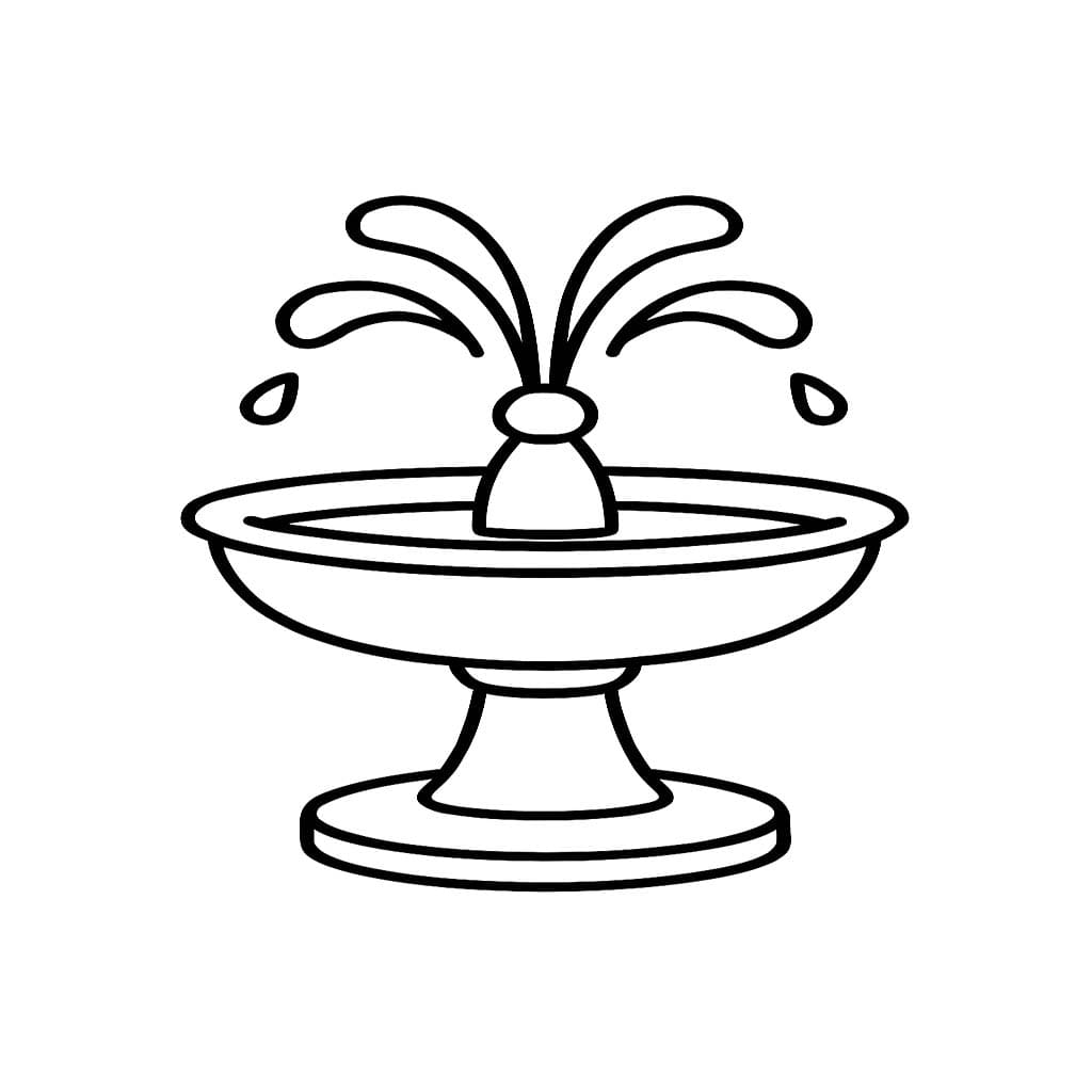 Çeşme 6 Boyama Sayfası