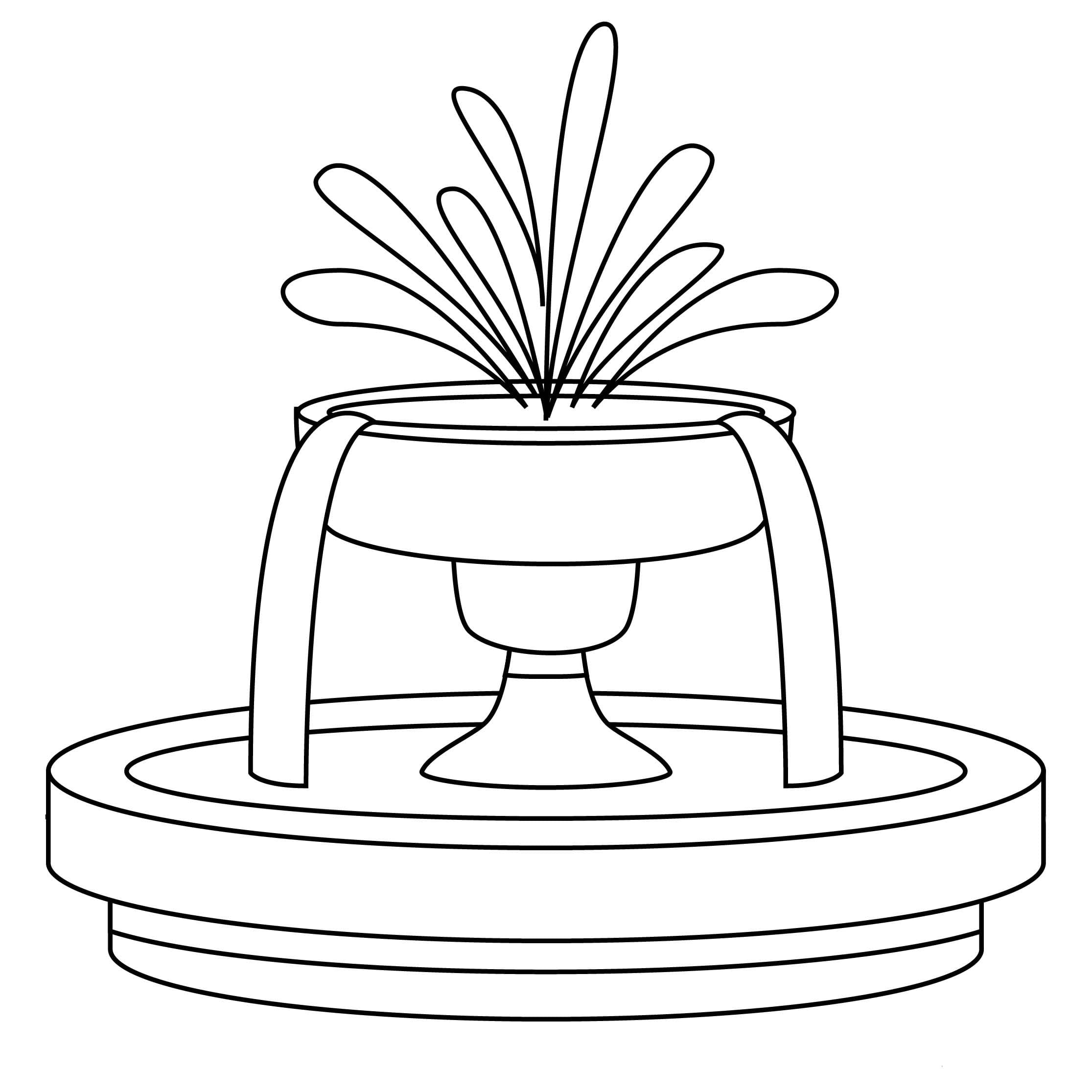 Çeşme 7 Boyama Sayfası