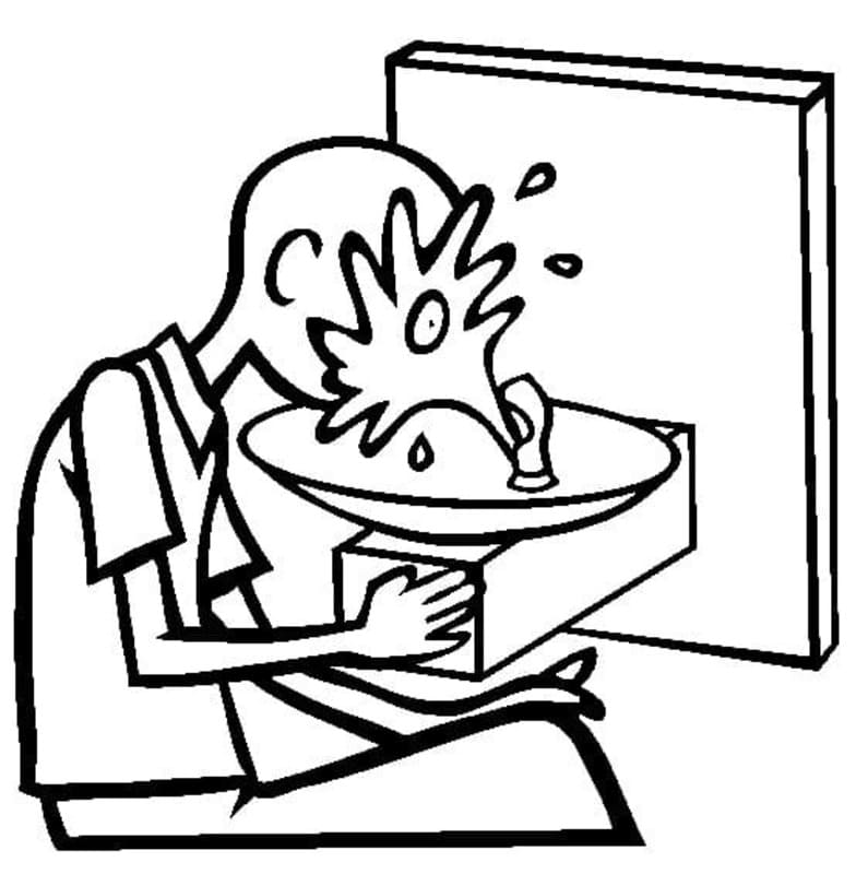 Çeşme Yazdırılabilir Boyama Sayfası