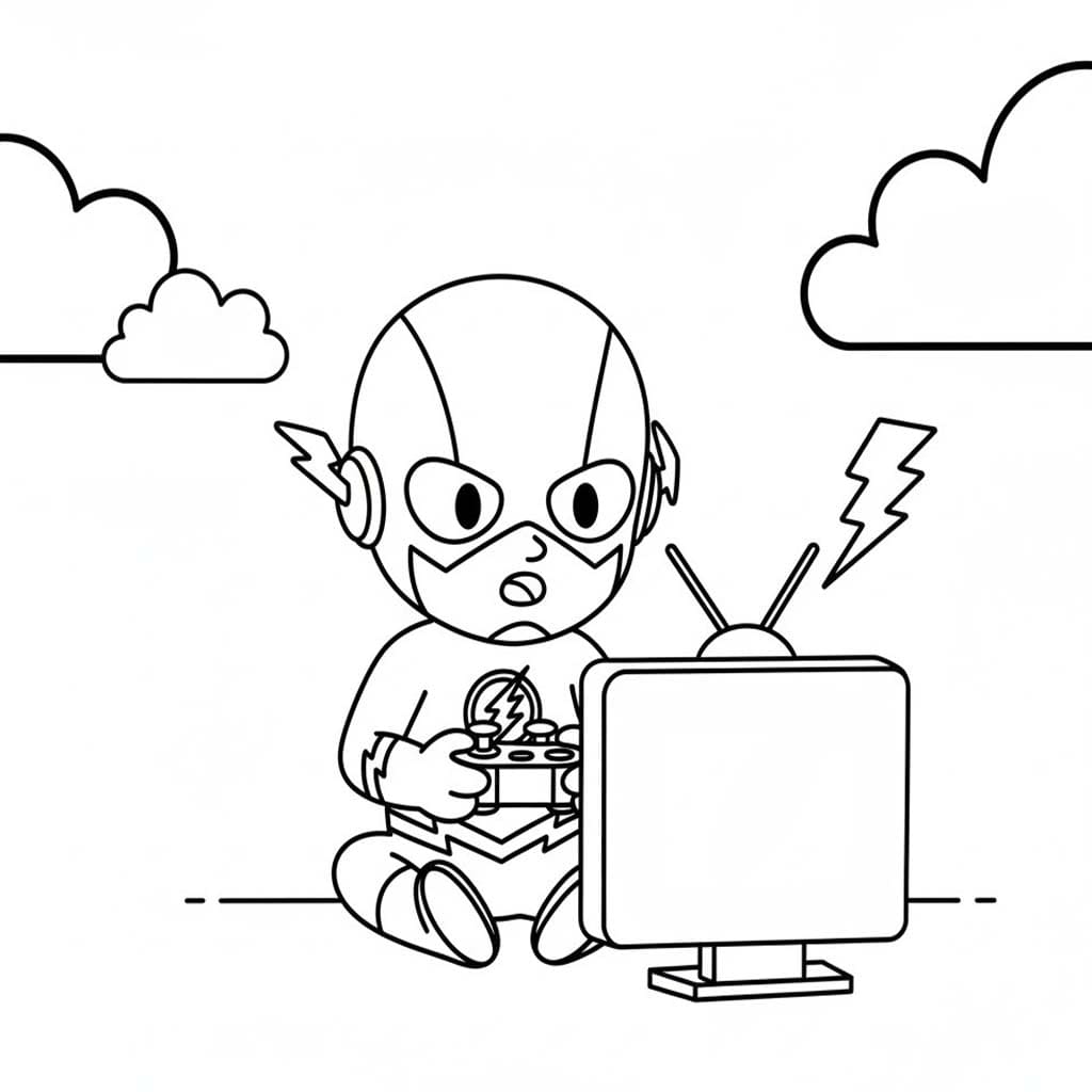 Çiz Flash basit Boyama Sayfası