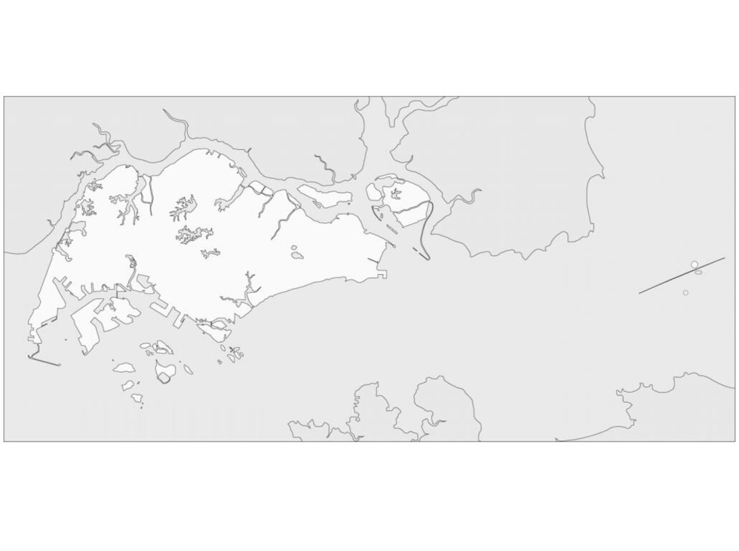Çizim Singapur temel Boyama Sayfası