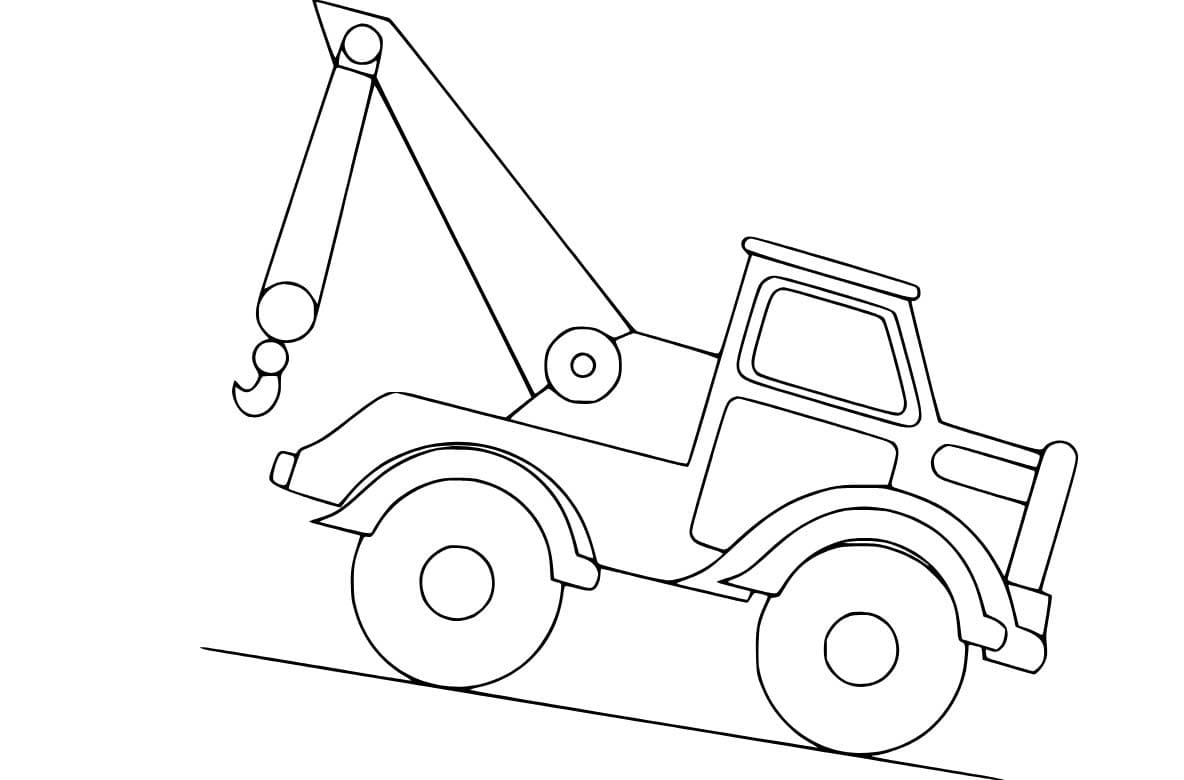Çizim Vinç Ücretsiz yazdırılabilir Boyama Sayfası