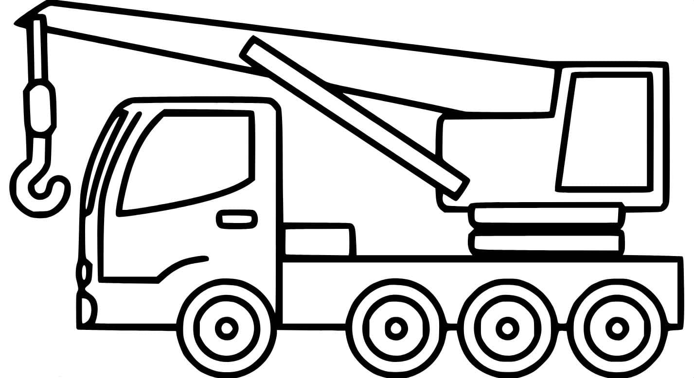 Çizim Vinç çok Normal Boyama Sayfası