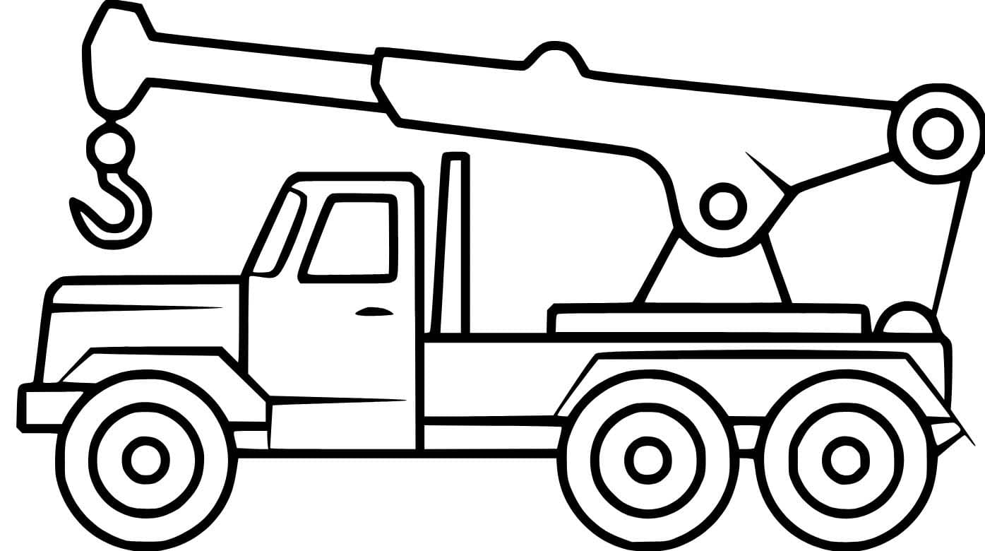 Çizim Vinç ücretsiz temel Boyama Sayfası