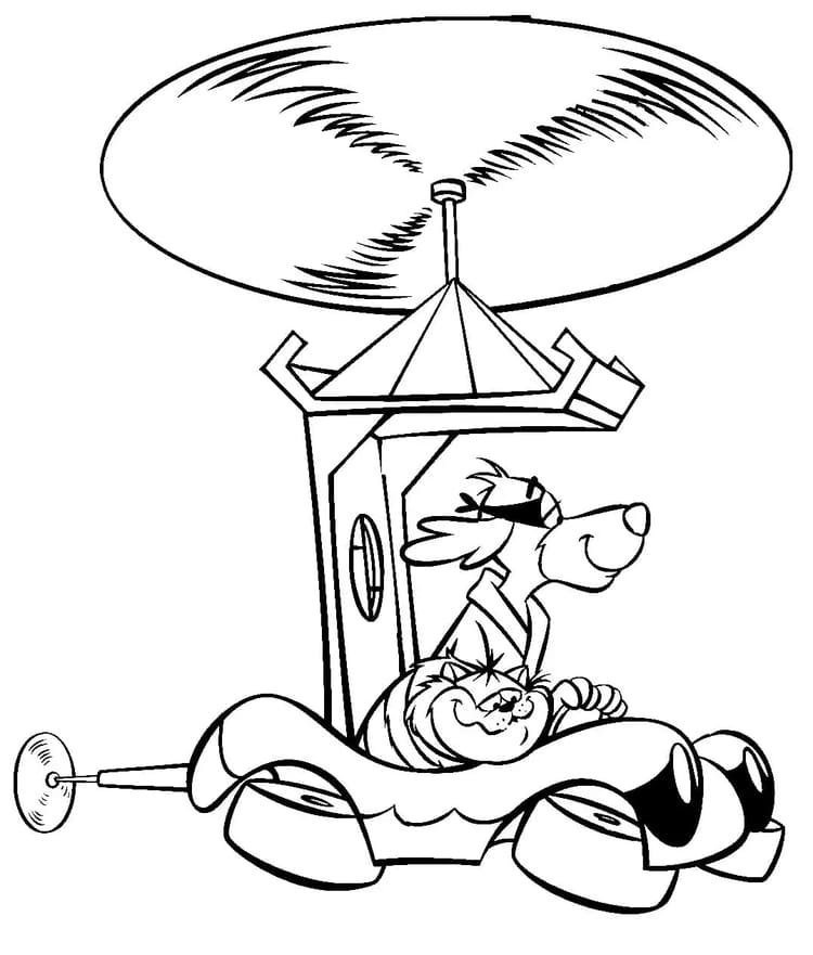 Çizim görüntüsü Hong Kong Phooey Boyama Sayfası